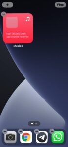 Come rimuovere il widget musicale dal blocco schermo di iPhone
