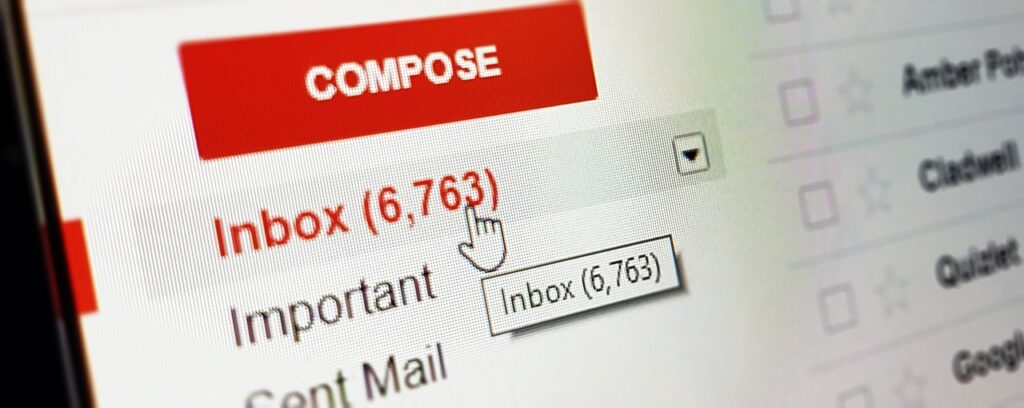 Apertura messaggio Gmail