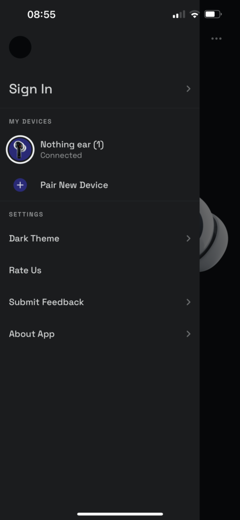 app nothing ear 1 - tema