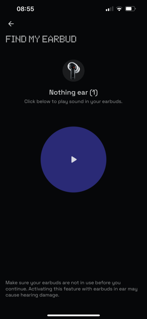 app nothing ear 1 - trova cuffie