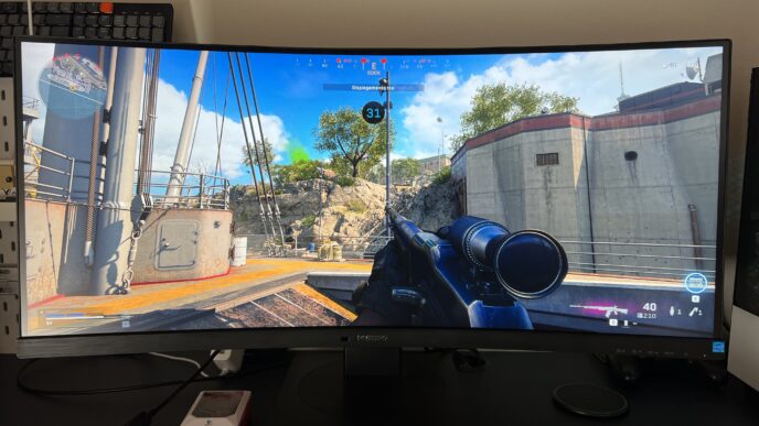 monitor Philips 346P1CRH gaming warzone 2