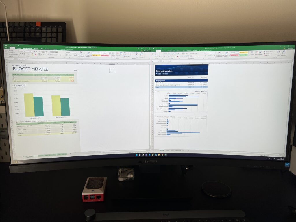 monitor ultrawide excel