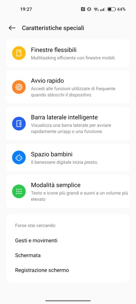 REALME 9 4G - SOFTWARE - SCREENSHOT - FUNZIONI