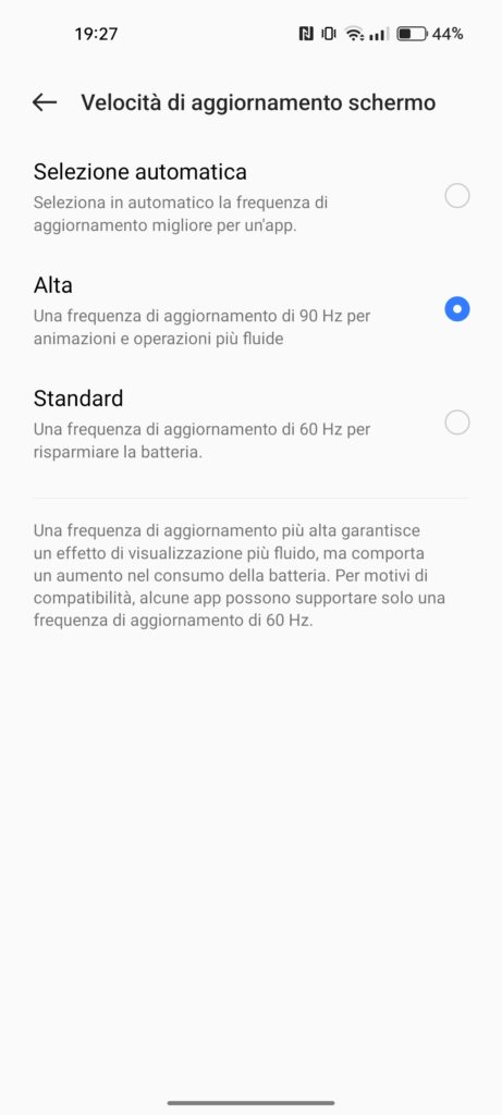 REALME 9 4G - SOFTWARE - SCREENSHOT - REFRESH SCHERMO