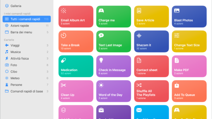 Comandi Rapidi utili