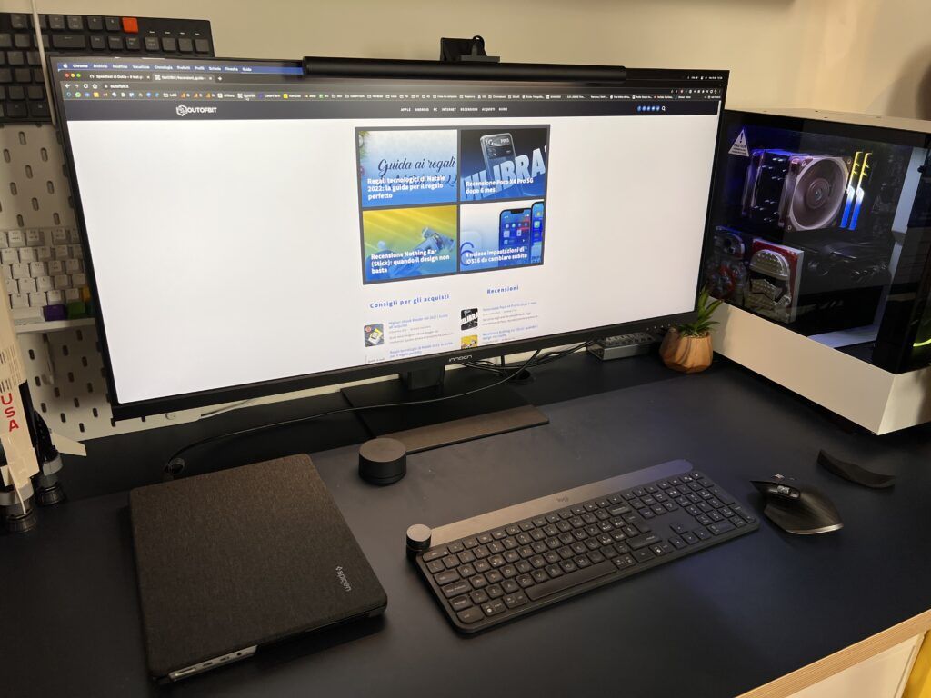 Recensione Innocn 40C1R monitor ultrawide 40 pollici economico - setup mac