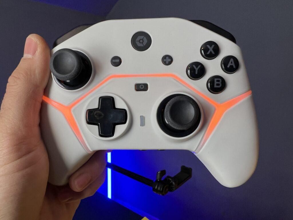 controller Gioteck SC3 Pro - retroilluminazione arancione