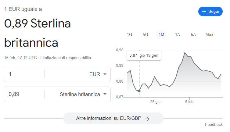 convertitore valute google