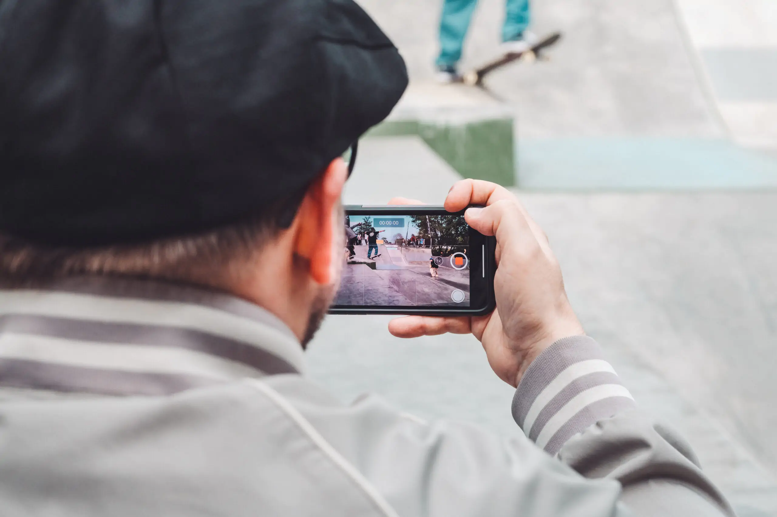 Person holding phone