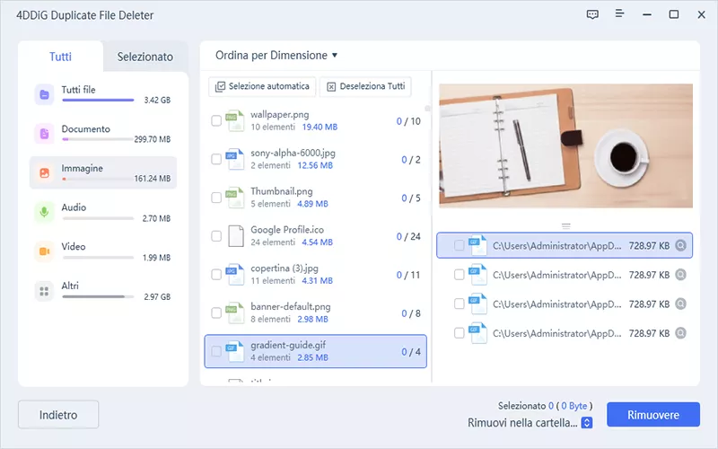 4DDiG Duplicate File Deleter - passaggio 4