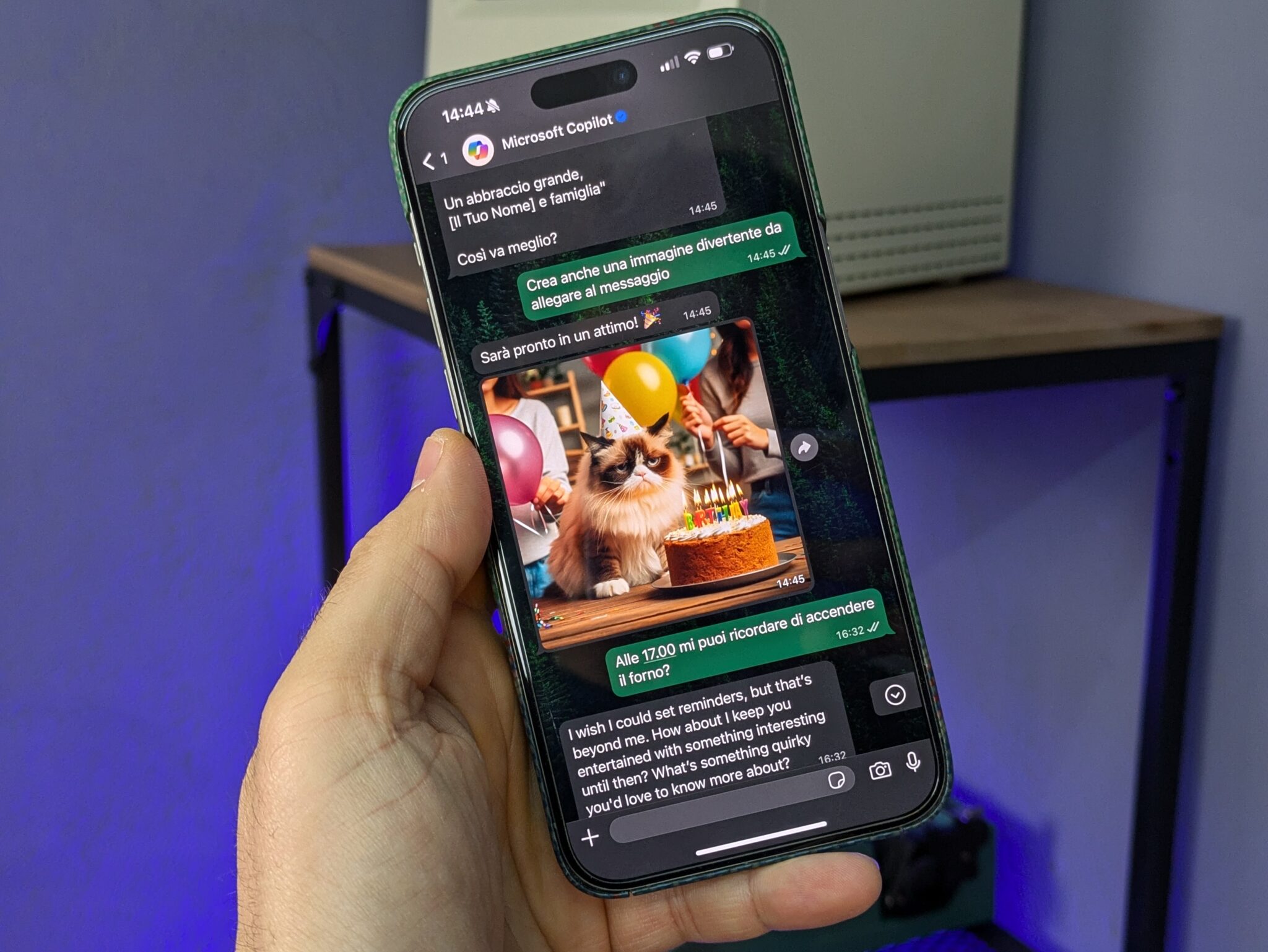 Come usare Microsoft Copilot su WhatsApp per generare testi ed immagini ...