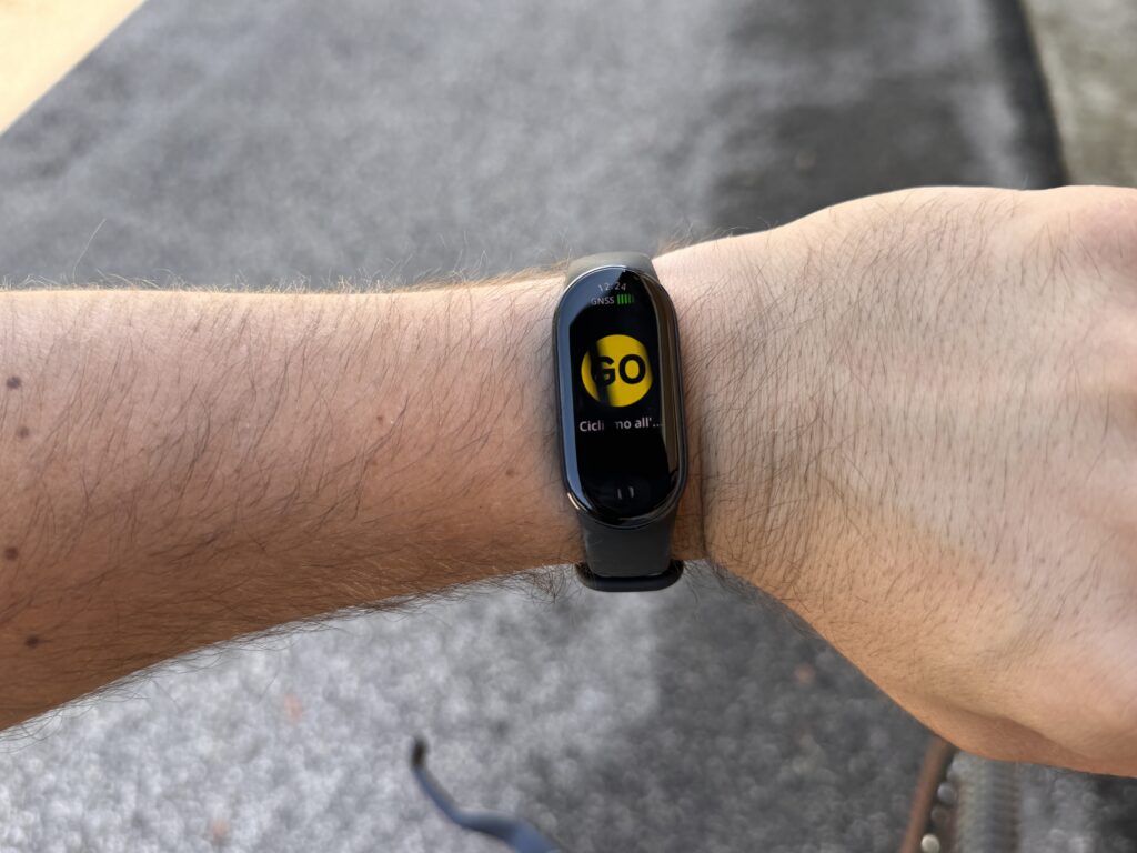 xiaomi smart band 10 - inizio allenamento