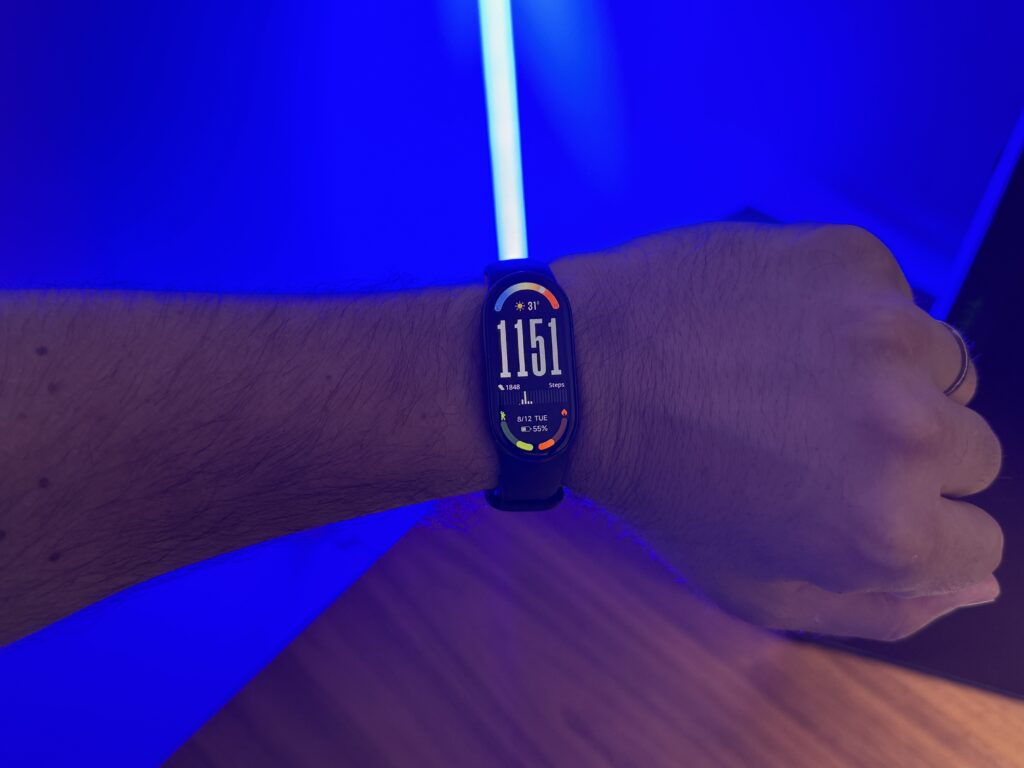 xiaomi smart band 10 - schermo