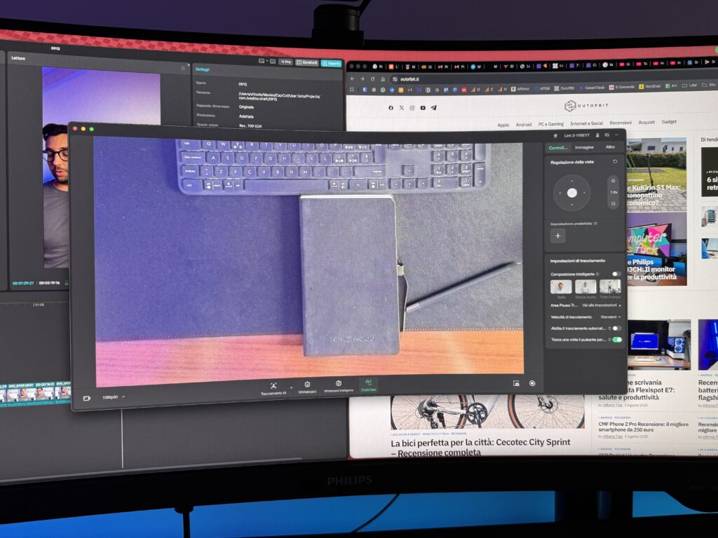 insta 360 link 2 - modalità desk view
