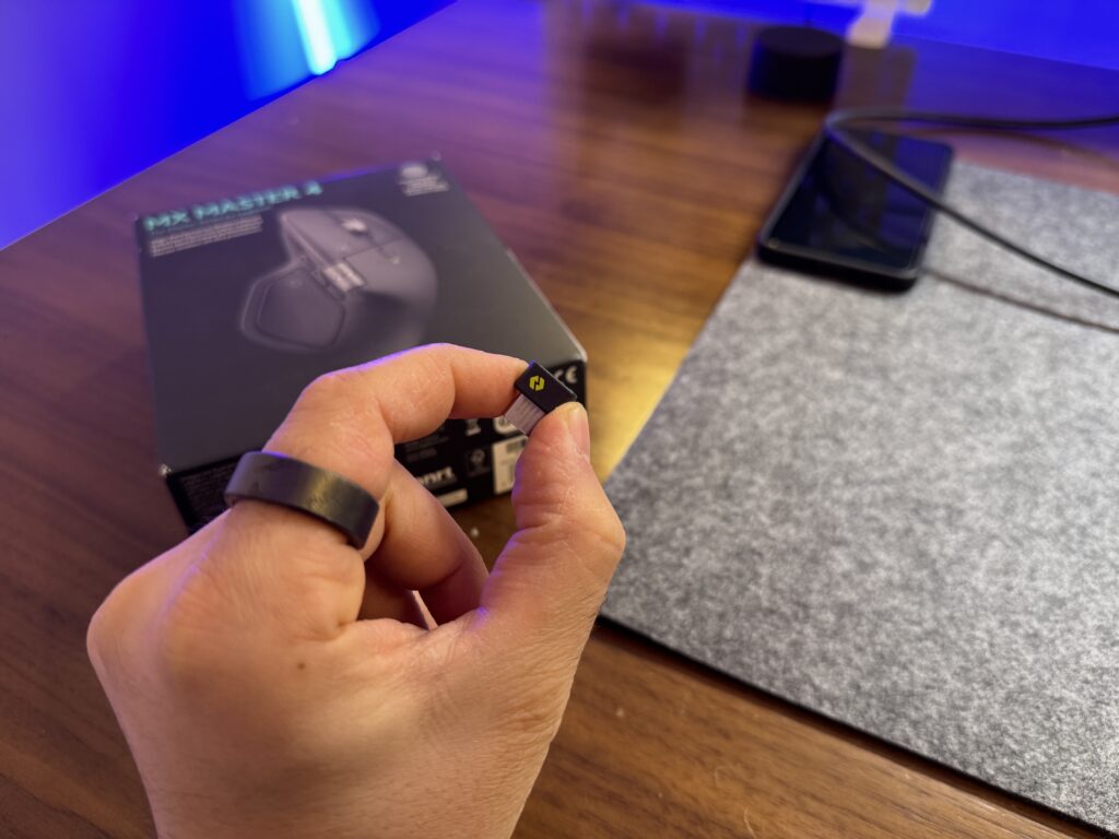 Logitech MX Master 4 dongle wireless con porta usb-c