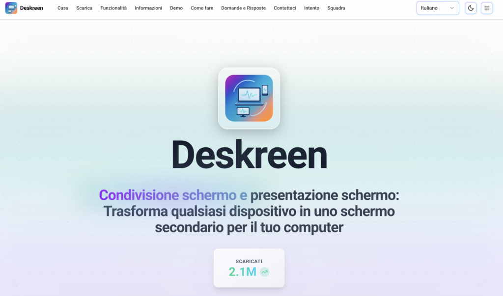 tablet android come secondo schermo - deskreen