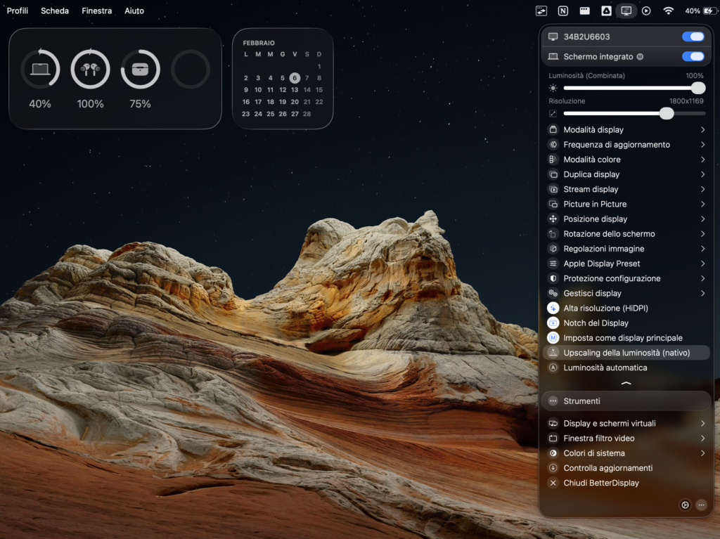 Come aumentare la luminosità massima del Mac e sfruttare l’XDR CON BATTERDISPLAY
