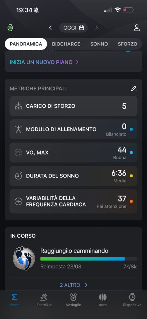 amazfit active max - dati salute - 2