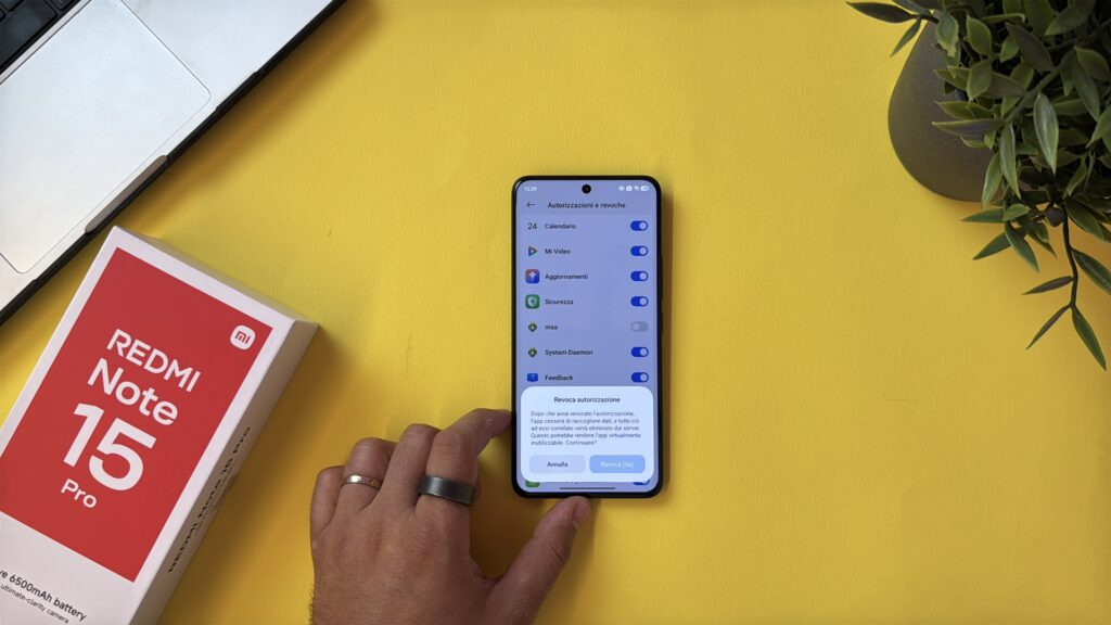 rimuovere la pubblicità e le app preinstallate su xiaomi - revoca autorizzazione msa