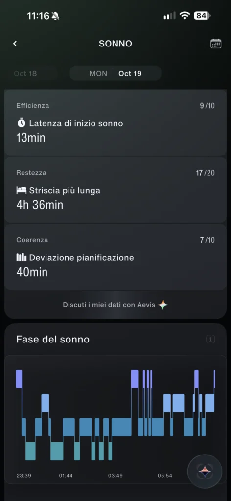 Speediance Strap Pro app sonno 1