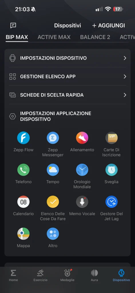 amazfit bip max - app - smart 3