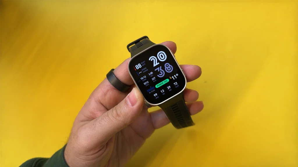 amazfit bip max - schermo e costruzione