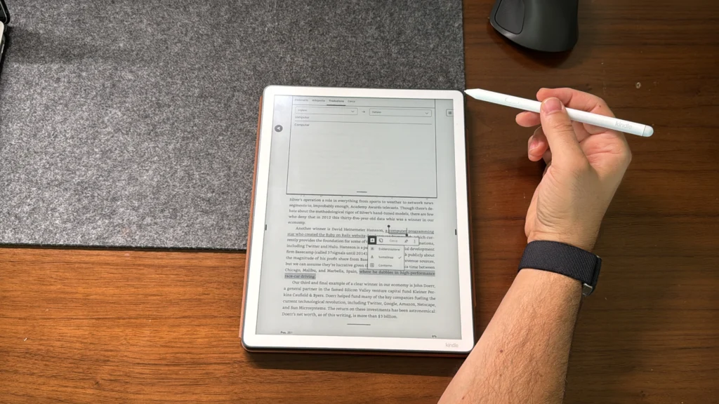 recensione kindle scribe terza generazione - traduttore e dizionario
